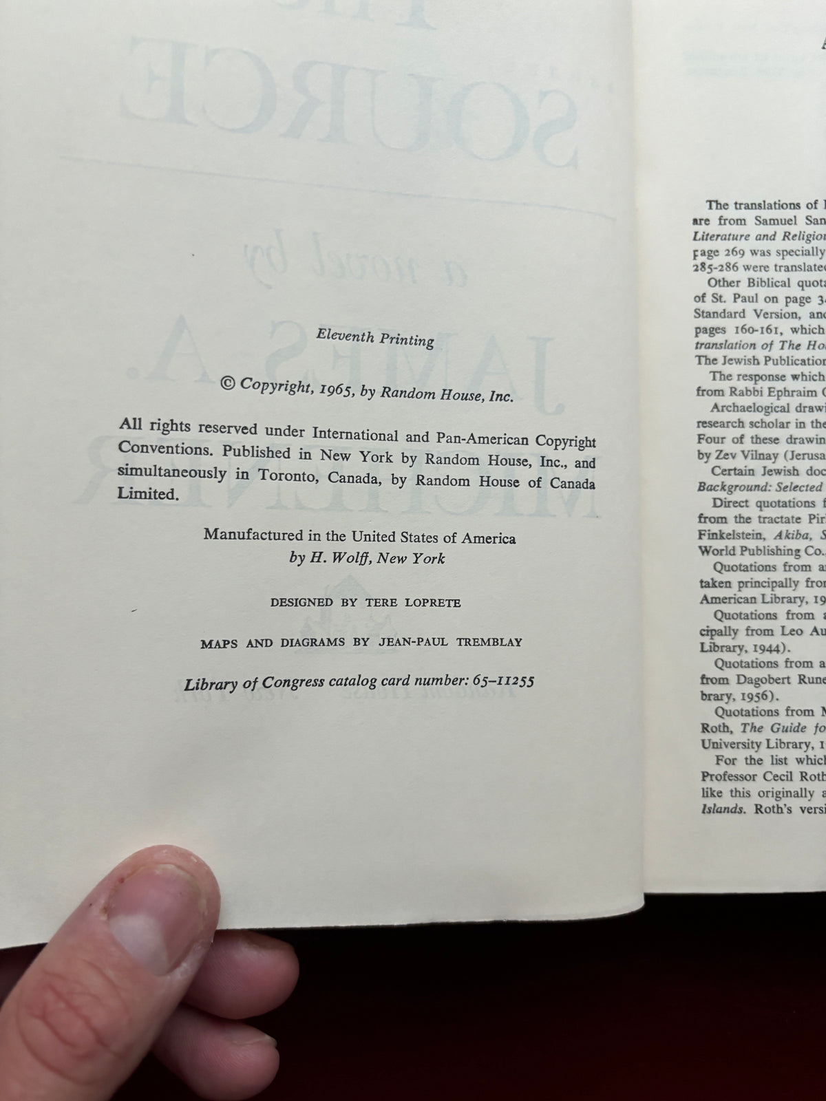 The Source by James A. Mich (1965, Hardcover)