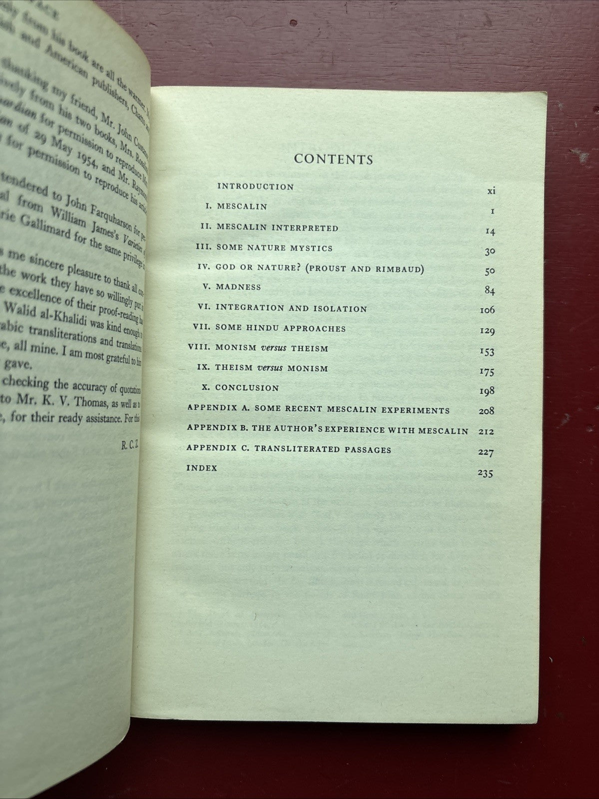 1961 Edition- Mysticism Sacred & Profane By R.C. Zaehner- Paperback Book