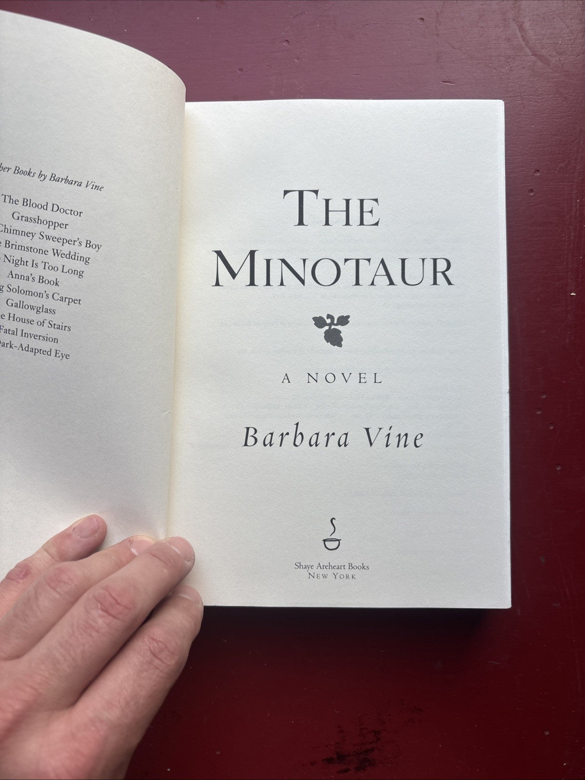 Minotaur by Barbara Vine (2006, Hardcover)