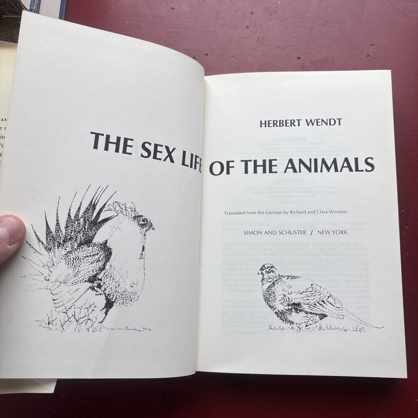 The Sex Lives of the Animals by Herbert Wendt (1965, Hardcover)