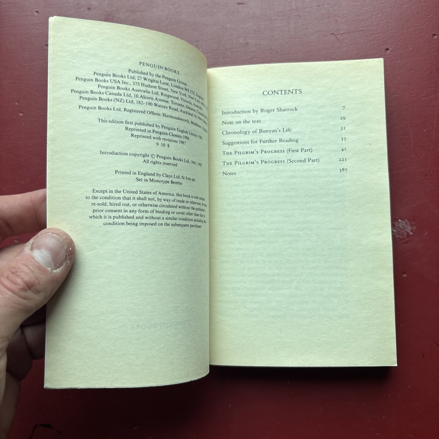 Pilgrim's Progress by John Bunyan (1965, Uk-B Format Paperback)