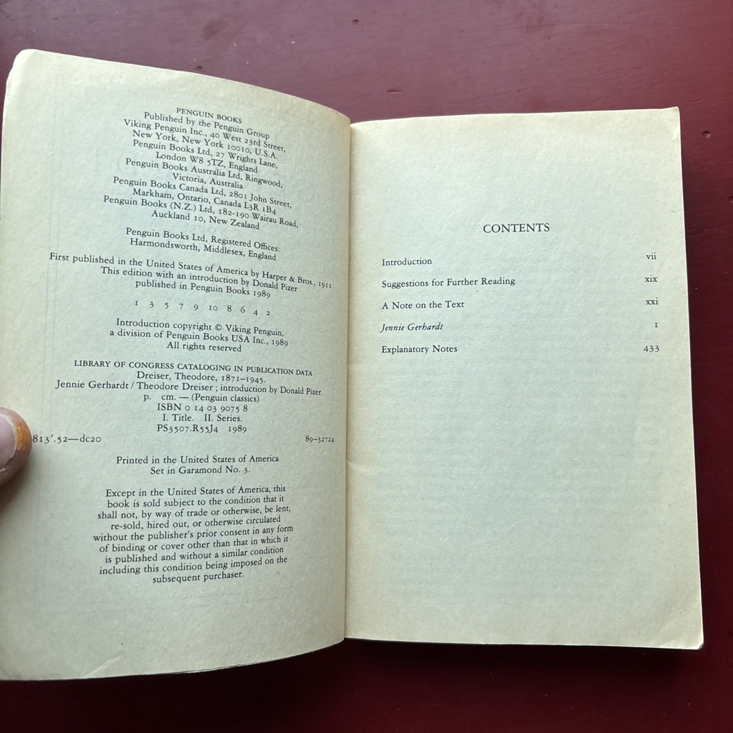 Jennie Gerhardt by Theodore Dreiser (1989, Trade Paperback)