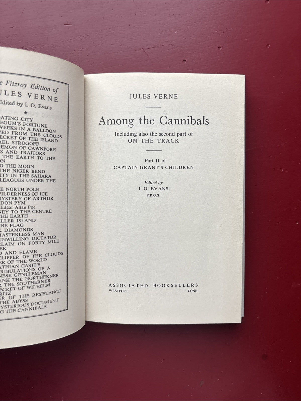 Among the Cannibals by Jules Verne (1964, HC) (ex-libris)