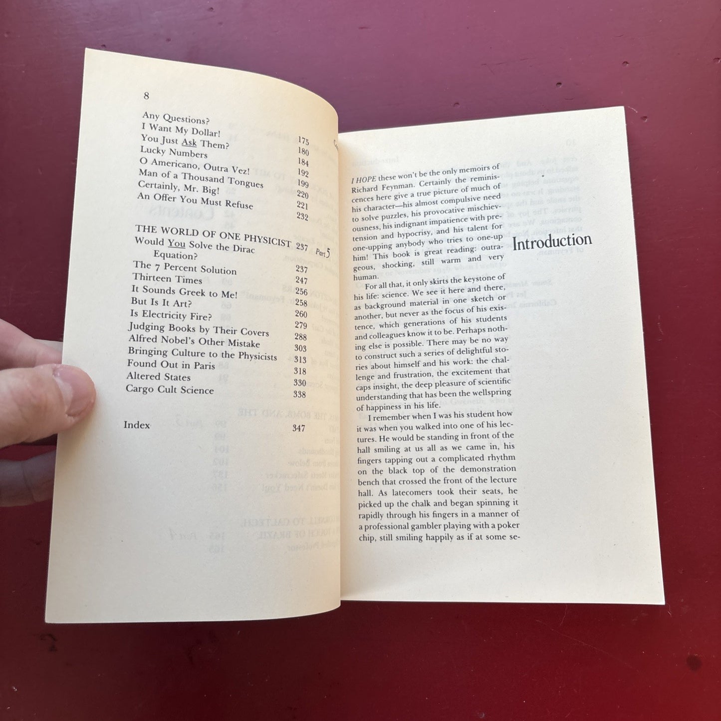 "Surely You're Joking, Mr. Feynman!" : Adventures of a Curious Character by...
