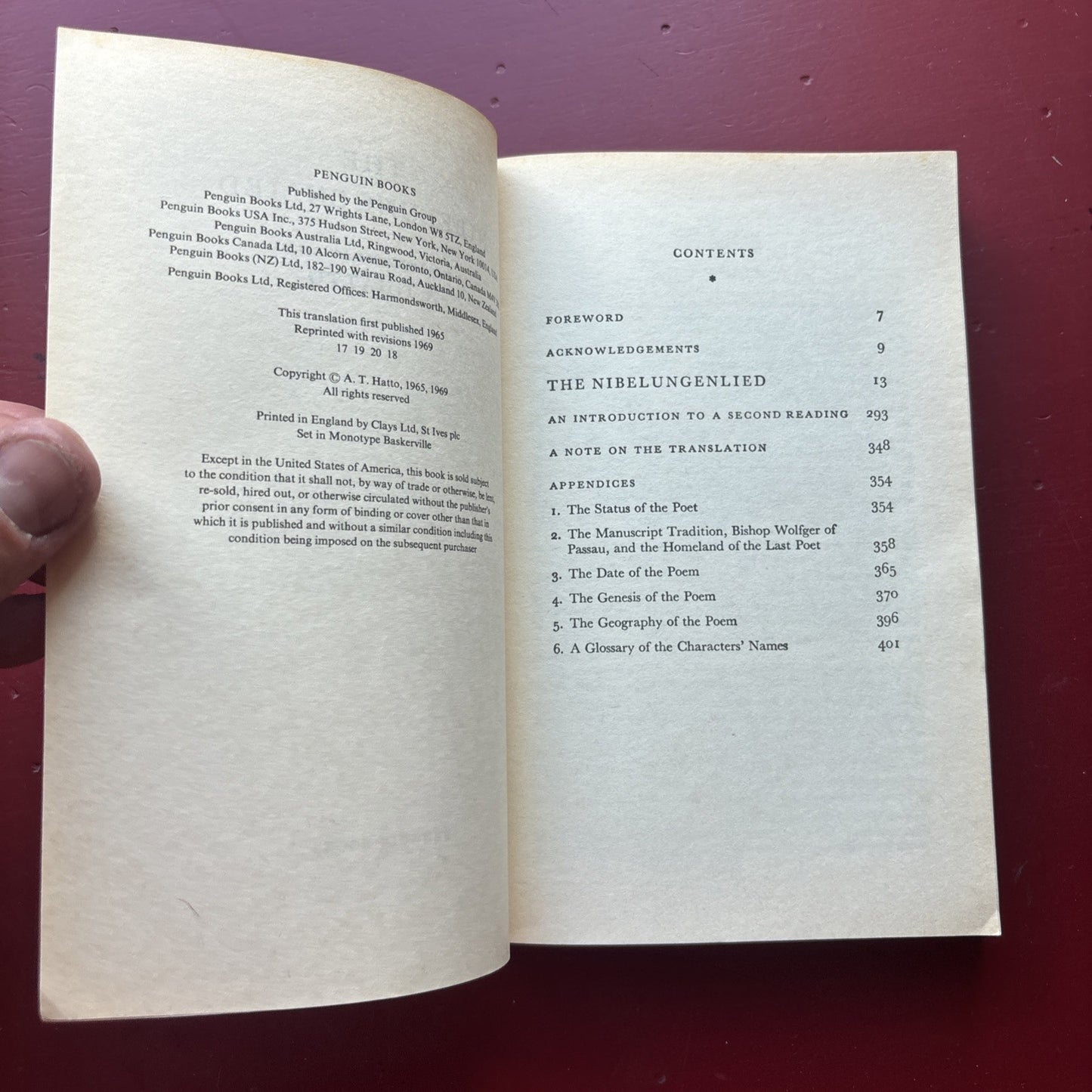 The Nibelungenlied by AT Hatto 1966 Penguin Vintage Paperback Classic Literature