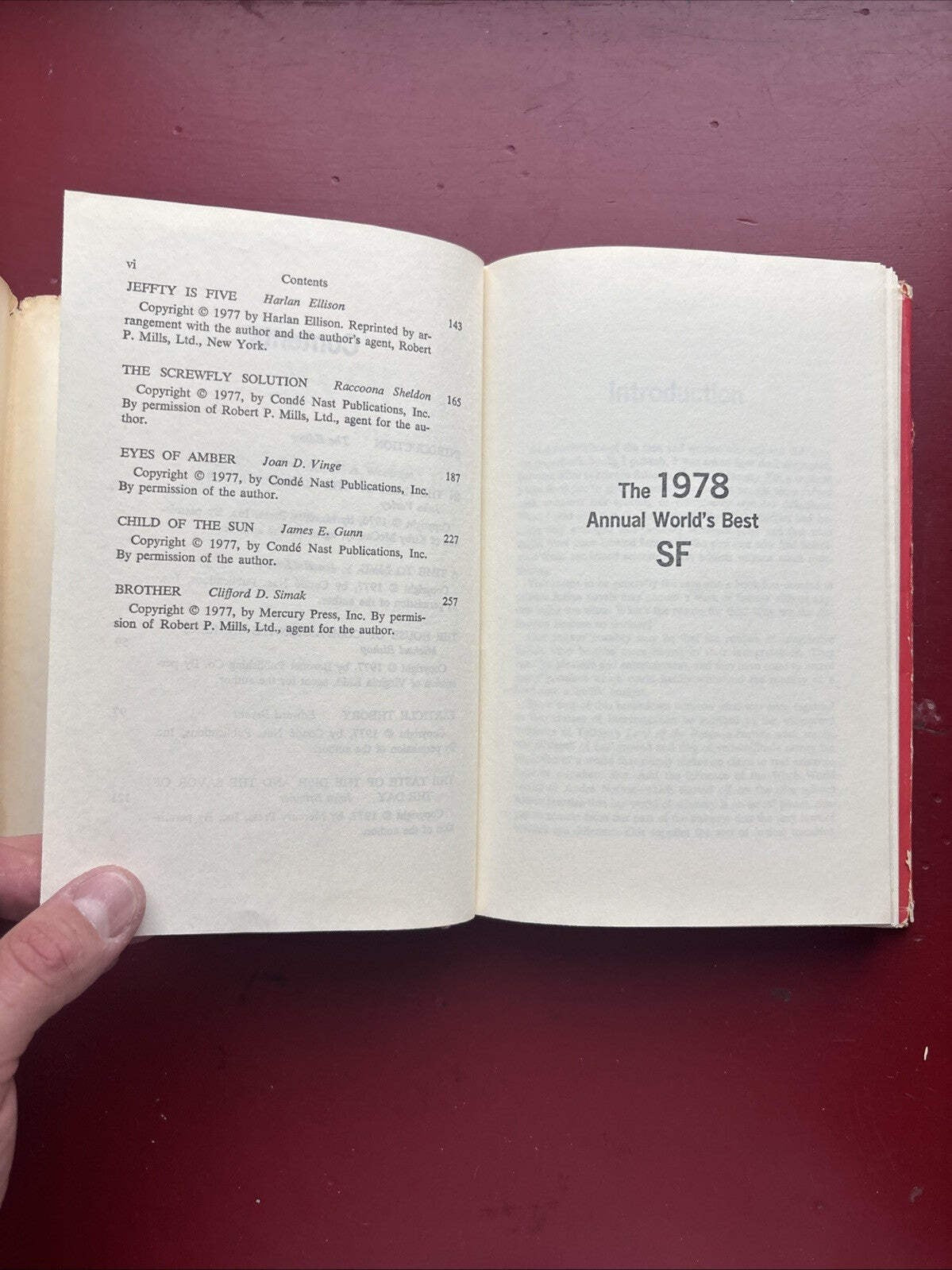 1978 Annual World’s Best Sci-Fi edited by Donald A Wollheim (1978, HC) (1st Ed.)