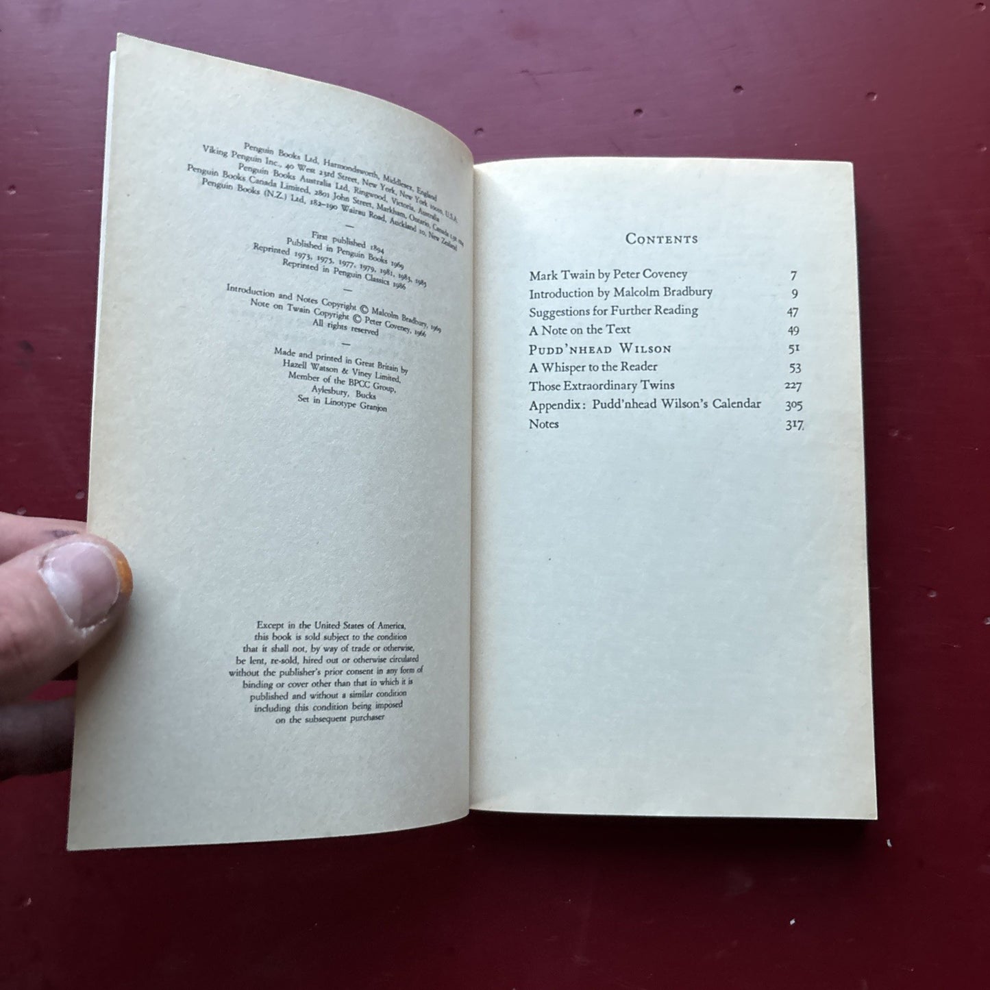 Pudd'nhead Wilson : And Those Extraordinary Twins by Mark Twain (1969, Uk-B...
