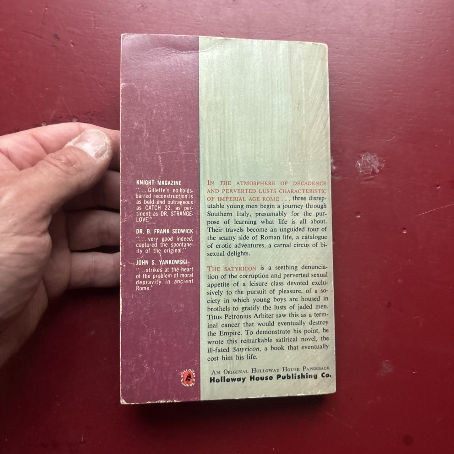 Satyricon: Memoirs of a Lusty Roman, Paul Gillette, Vintage 1965 Paperback