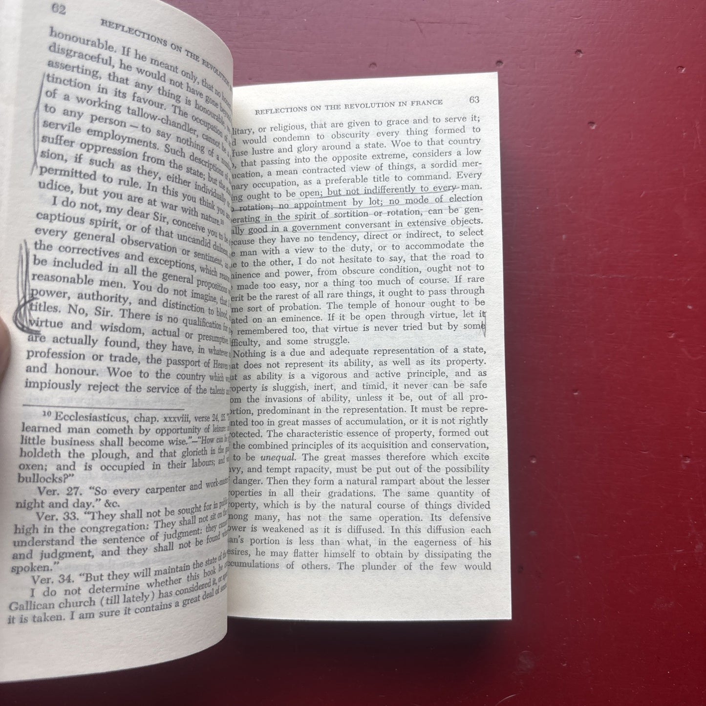 Reflections on the Revolution in France, Burke, Edmund 1973 (lightly Underlined)