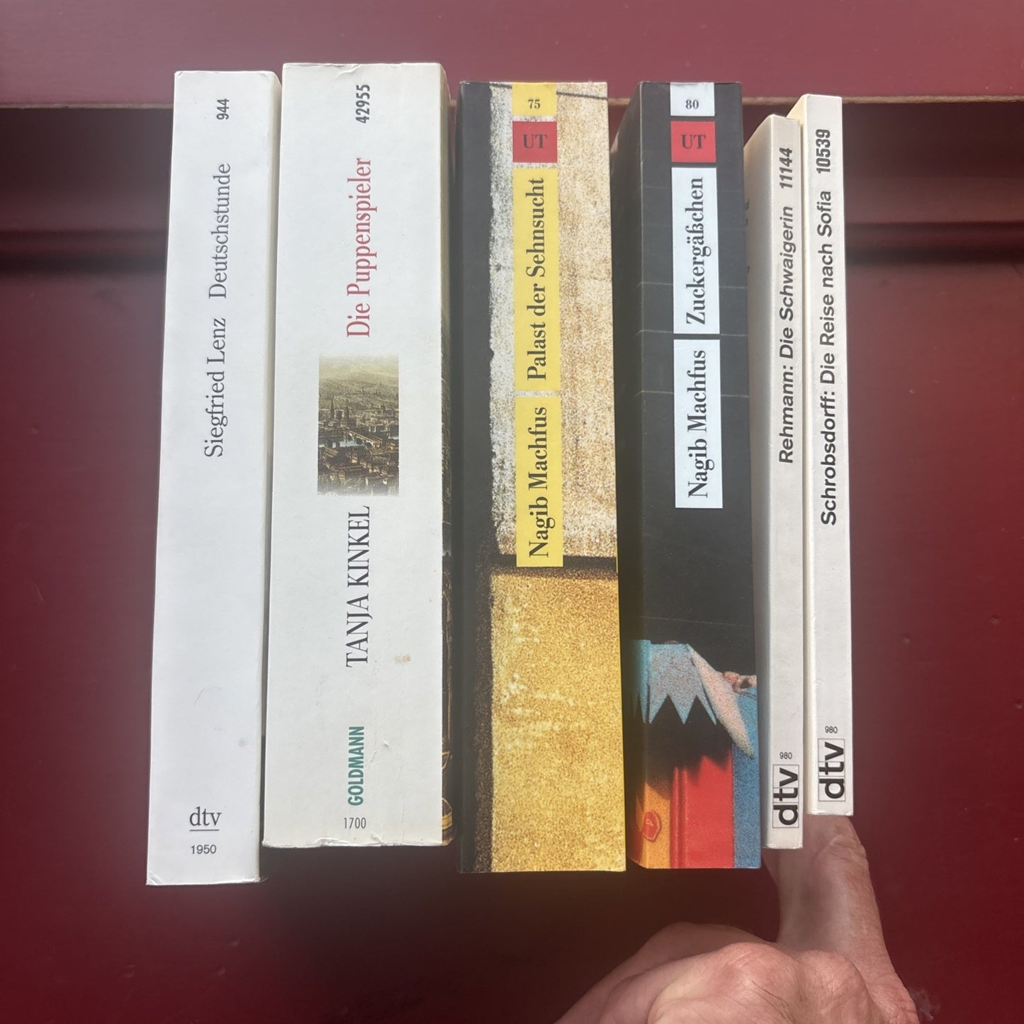 Lot Of 6 German Books Nagib Machfus D Zuckergässchen Tanja Kinkel Lenz Rehmann