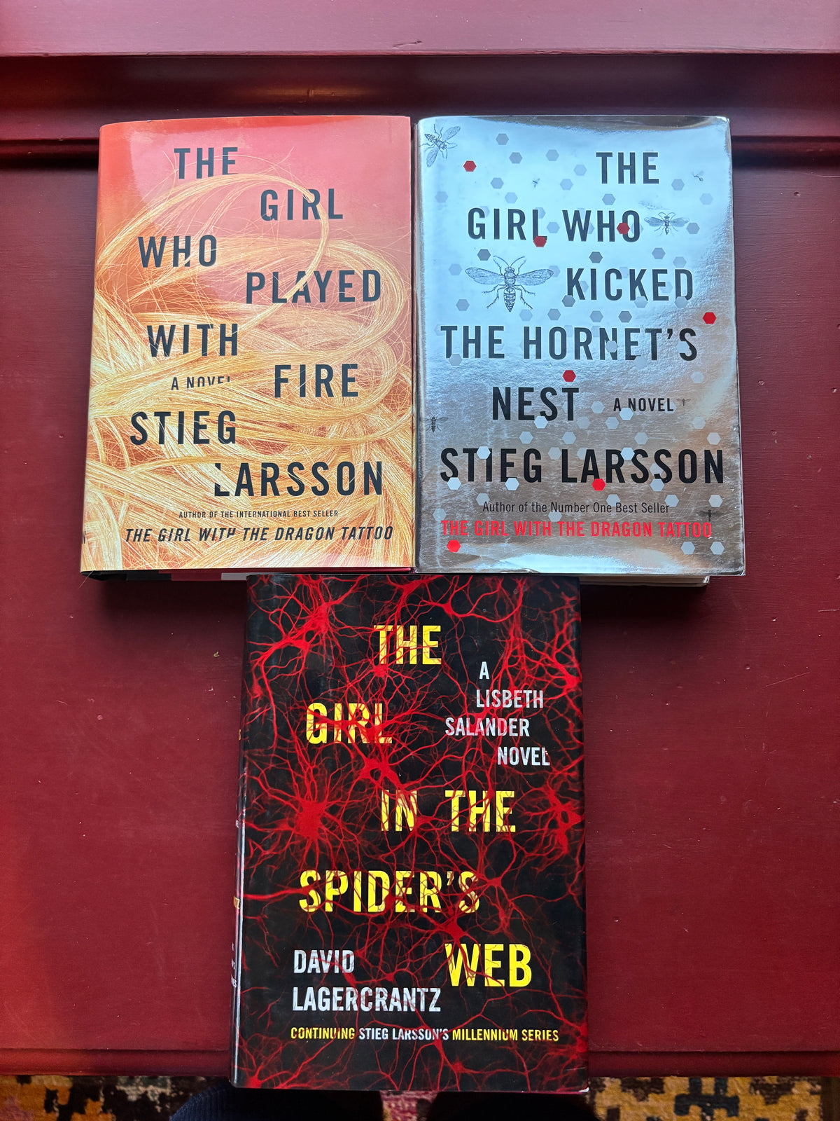 3 Girl with the Dragon Tattoo Series HCDJ 1st Ed. by Stieg Larsson (2009, Trade Paperback)