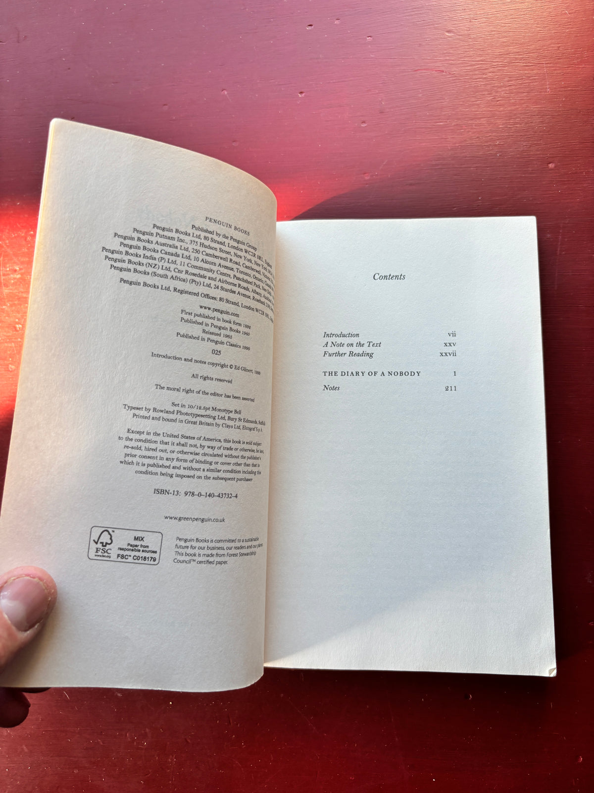 Diary of a Nobody by George & Weedon Grossmith (1999, Trade Paperback)