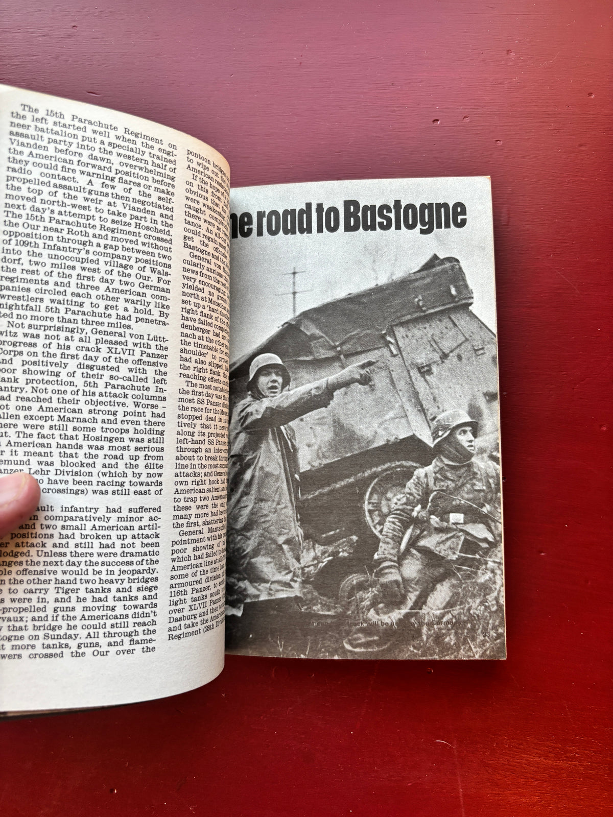 Bastogne The Road Block by Peter Elstob (1969, Trade Paperback)