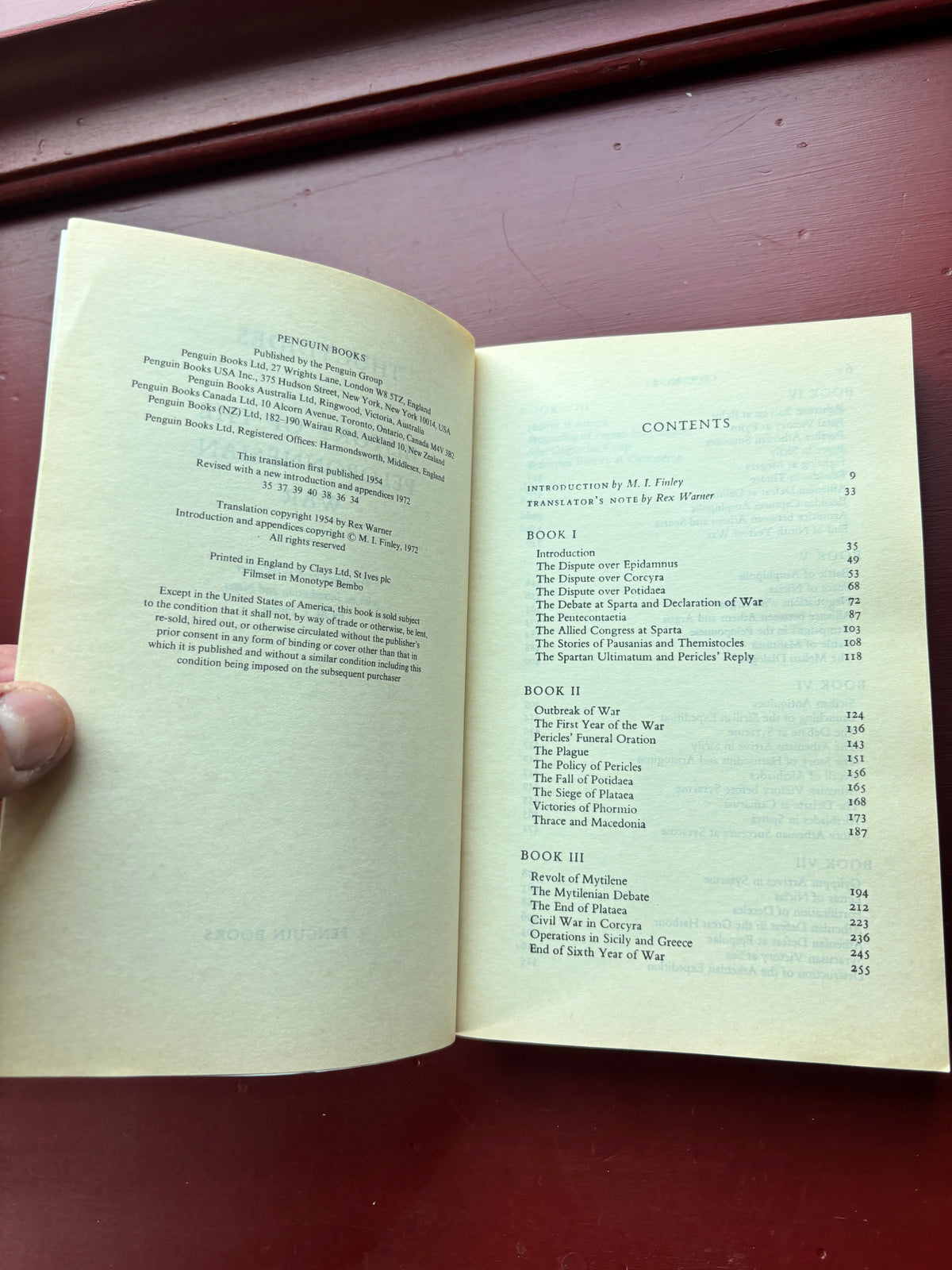 History of the Peloponnesian War by Thucydides (1972, Trade Paperback)