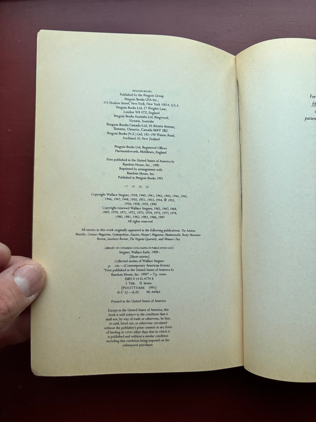Collected Stories of Wallace Stegner by Wallace Stegner (1991, Trade Paperback)