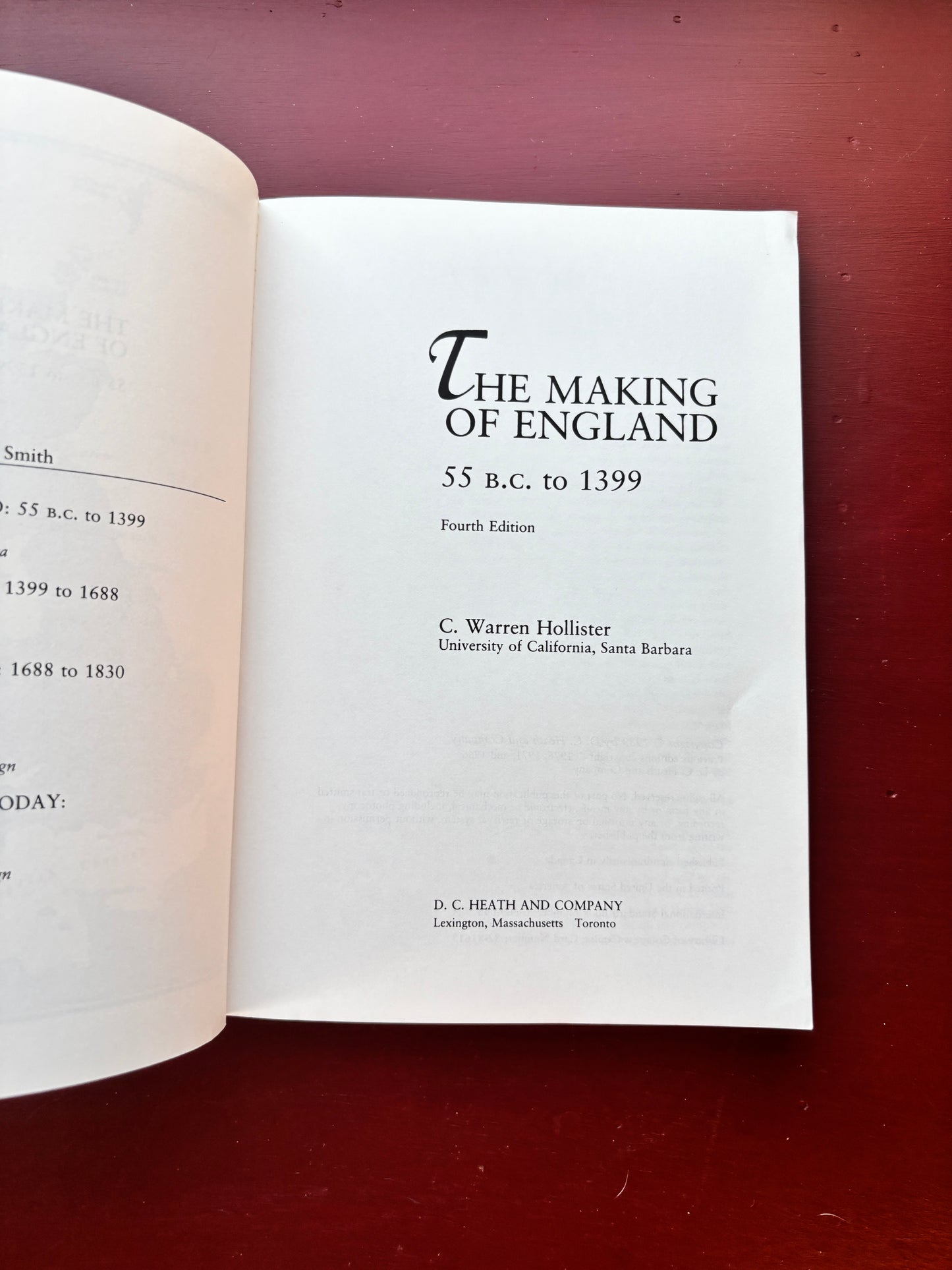 Making of England 55 B.C. - 1399 by C. Hollister (1983, Trade Paperback)
