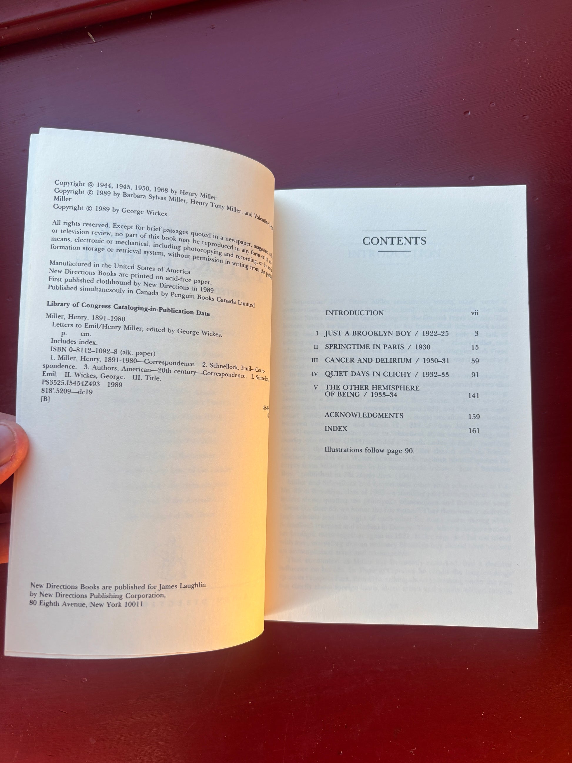 Letters to Emil by Henry Miller (1989, Trade Paperback)