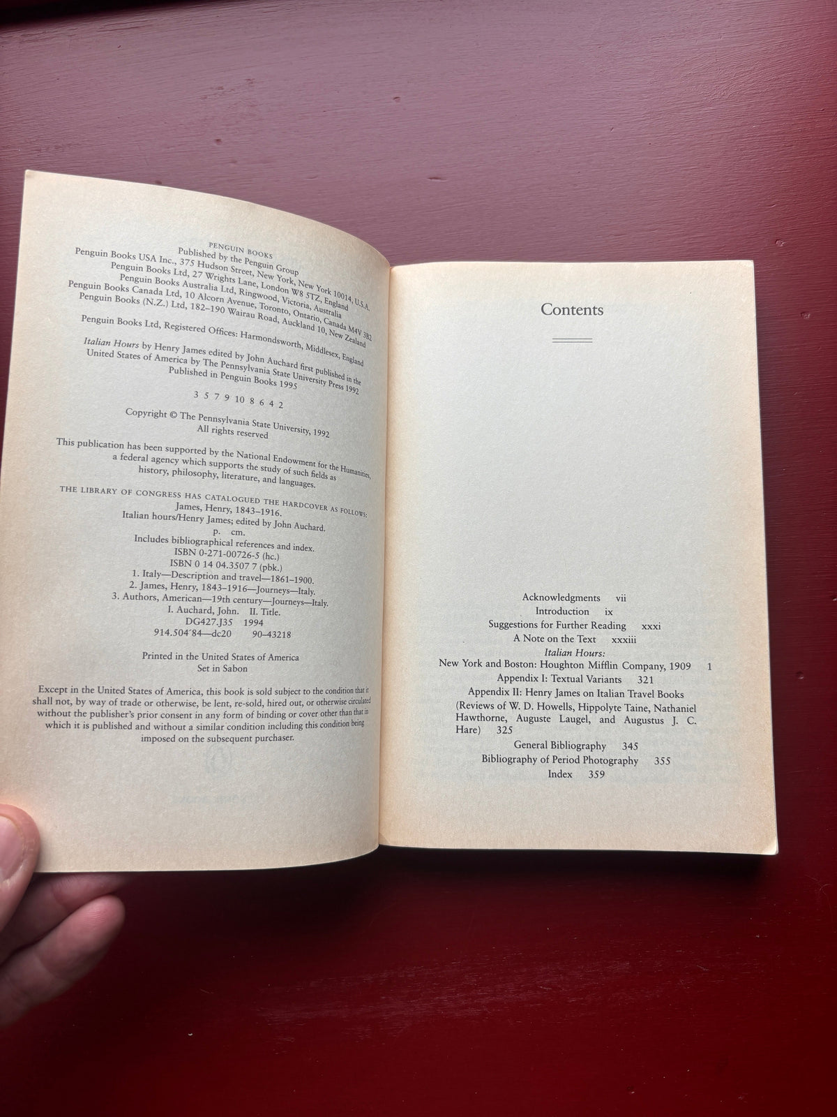 Italian Hours by Henry James (1992, Trade Paperback)