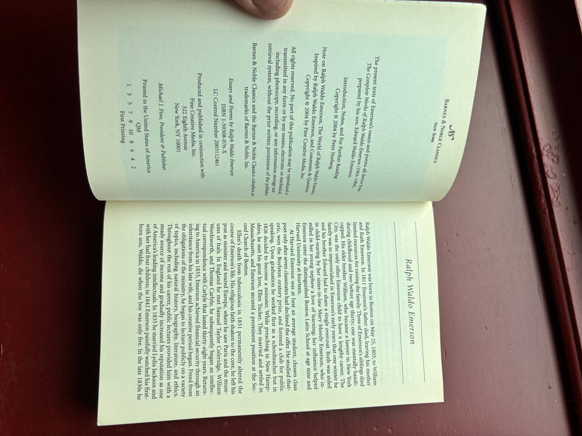 Essays & Poems of Emerson by Ralph Waldo Emerson (2004, Trade Paperback)