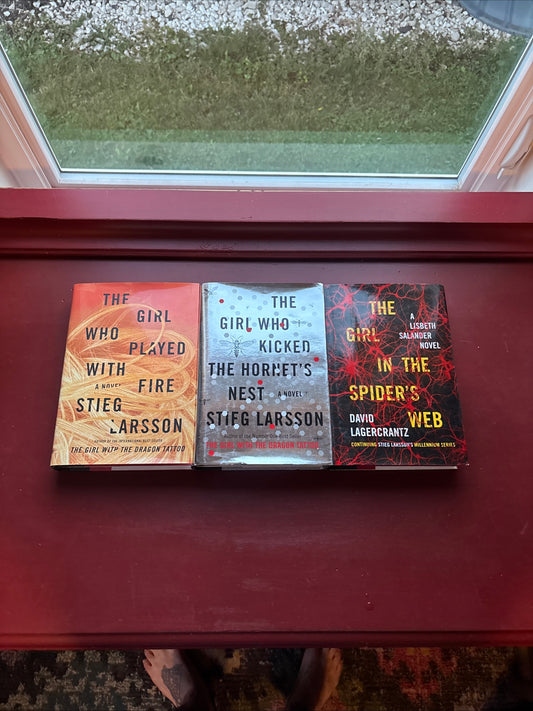3 Girl with the Dragon Tattoo Series HCDJ 1st Ed. by Stieg Larsson (2009, Trade Paperback)