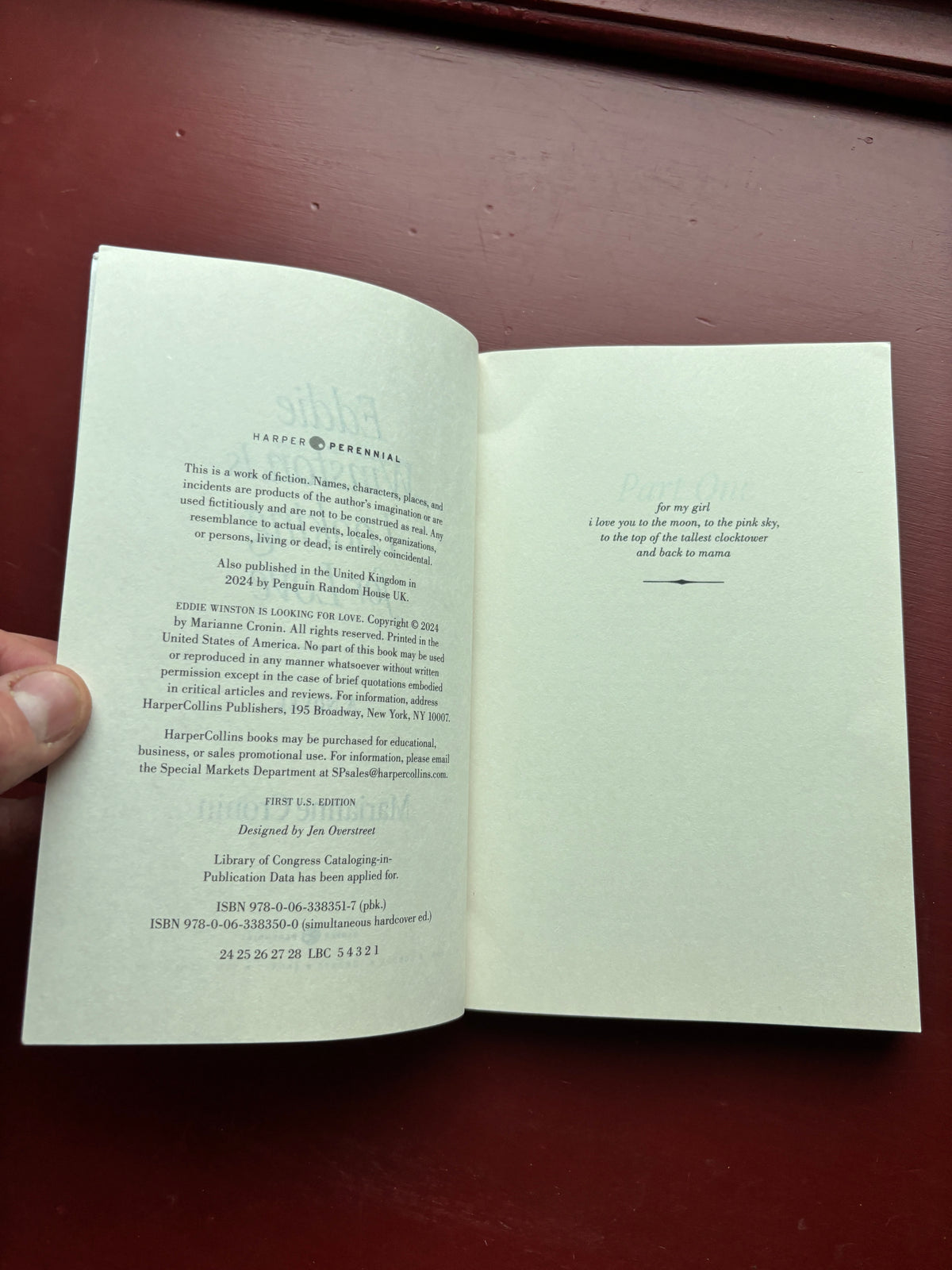 Eddie Winston is Looking for Love by Marianne Cronin (2024, Trade Paperback)