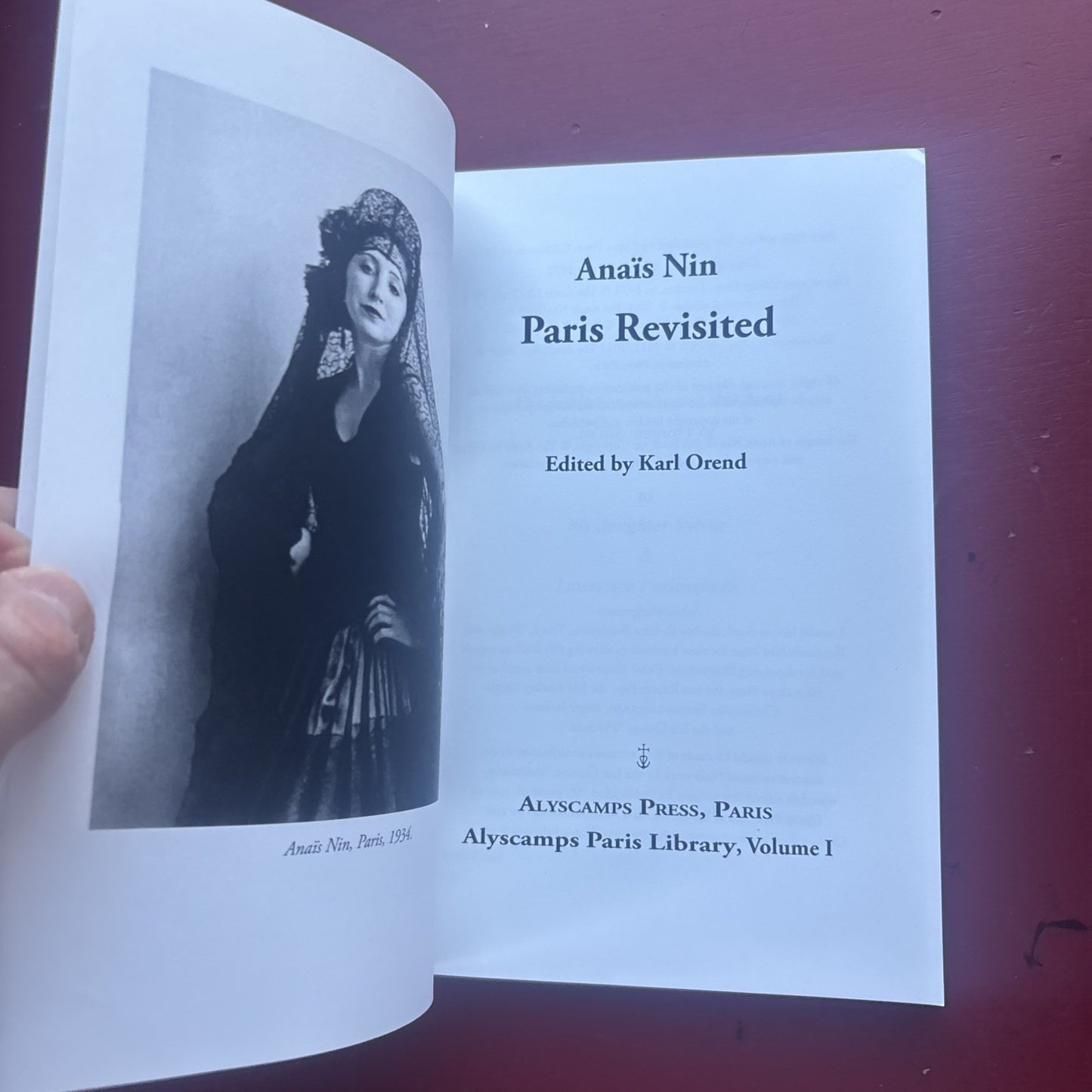 Paris Revisited, Anaïs Nin. ed. Karl Orend. Limited 132/150. Alyscamps Erotica