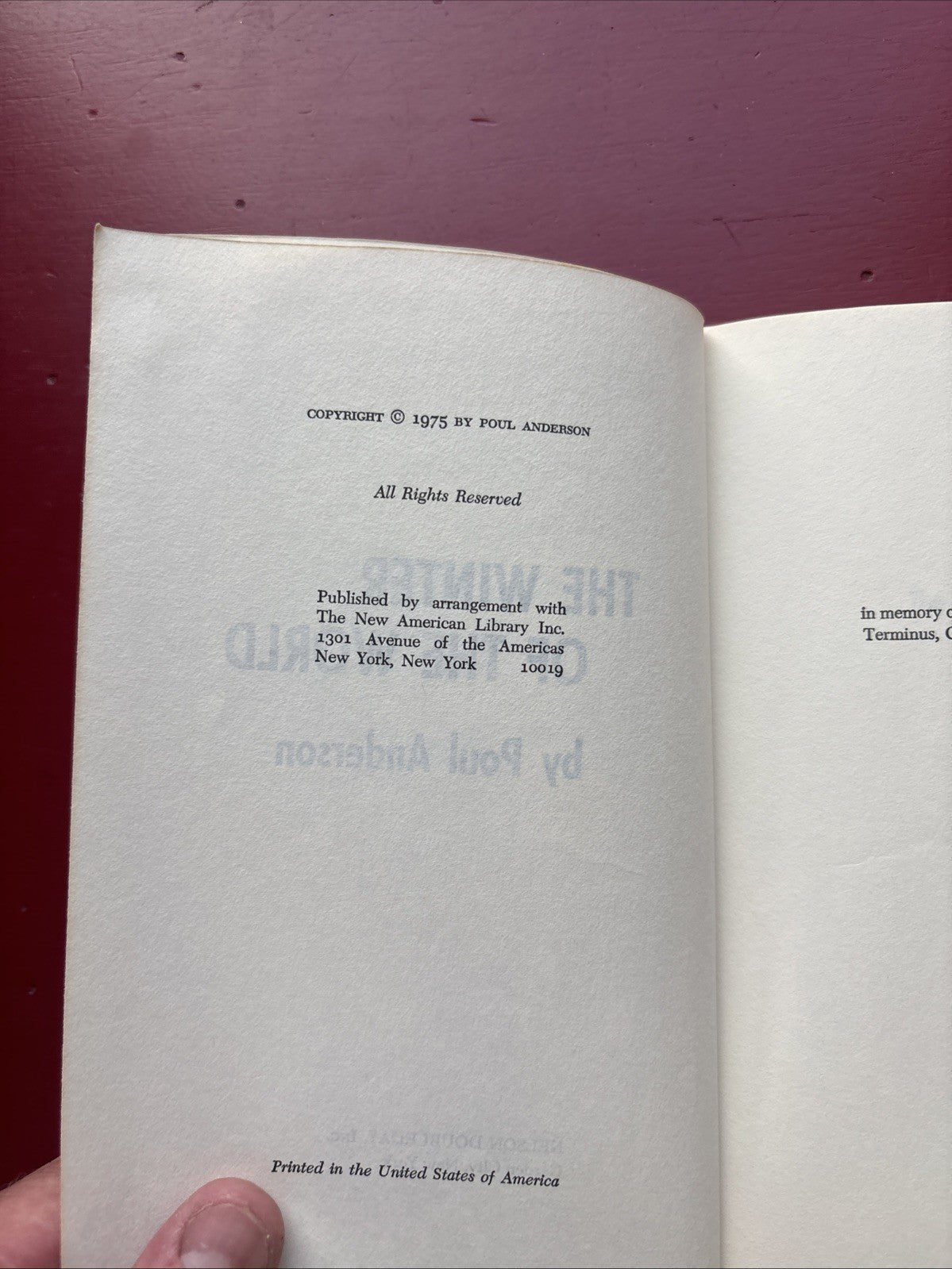 The Winter Of The World by Poul Anderson (1975, Hardcover)