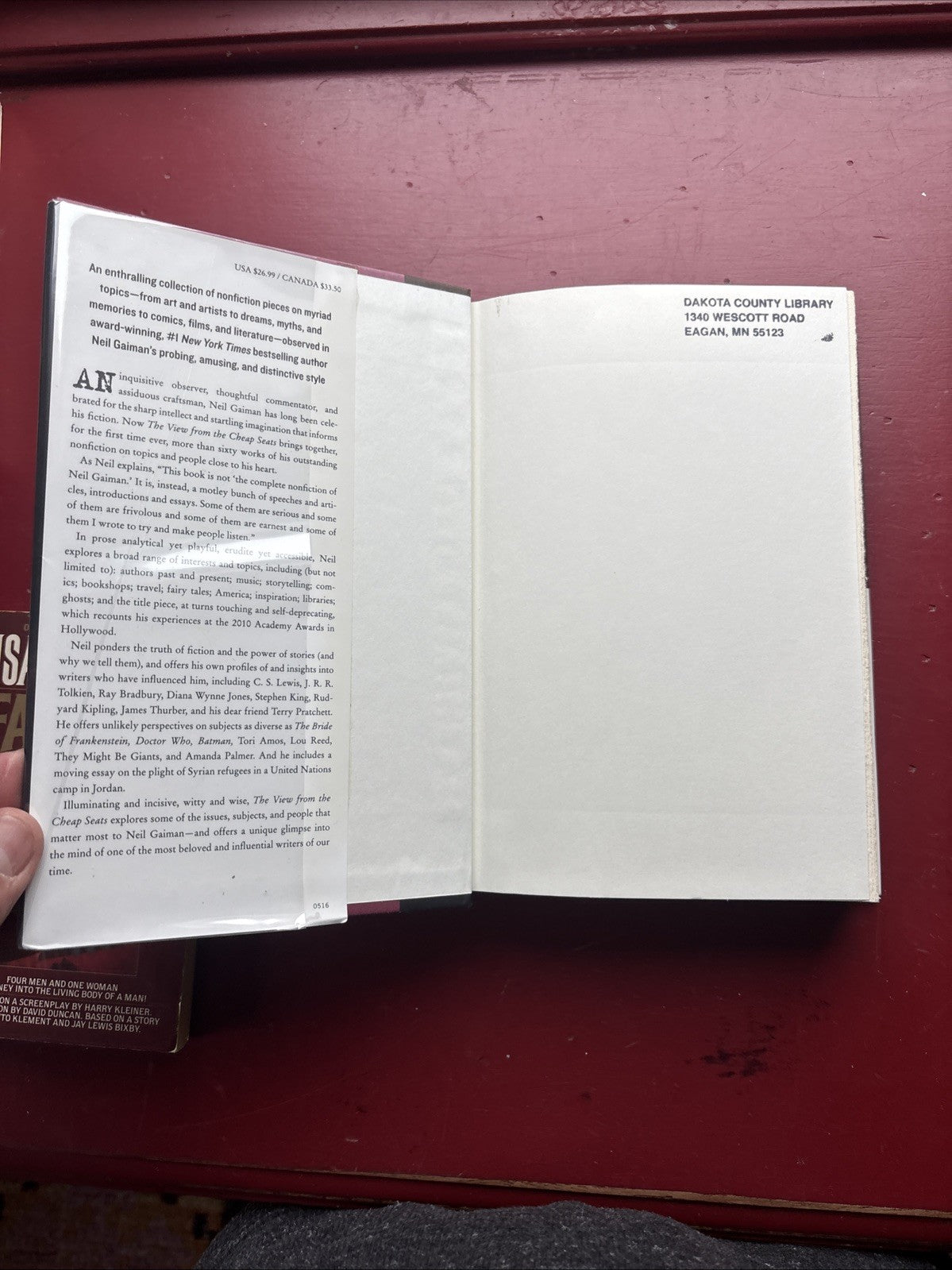 The View from the Cheap Seats : Selected Nonfiction by Neil Gaiman (2016, Hardcover)