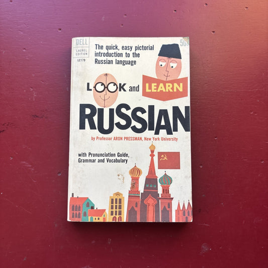 Look And Learn Russian Reference Paperback Book by Aron Pressman Dell 1969