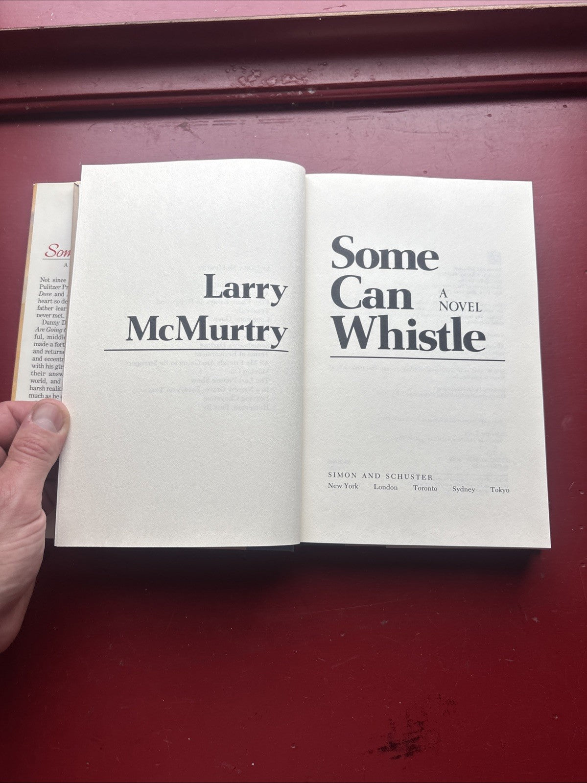 Some Can Whistle by Larry McMurtry (1989, Hardcover)