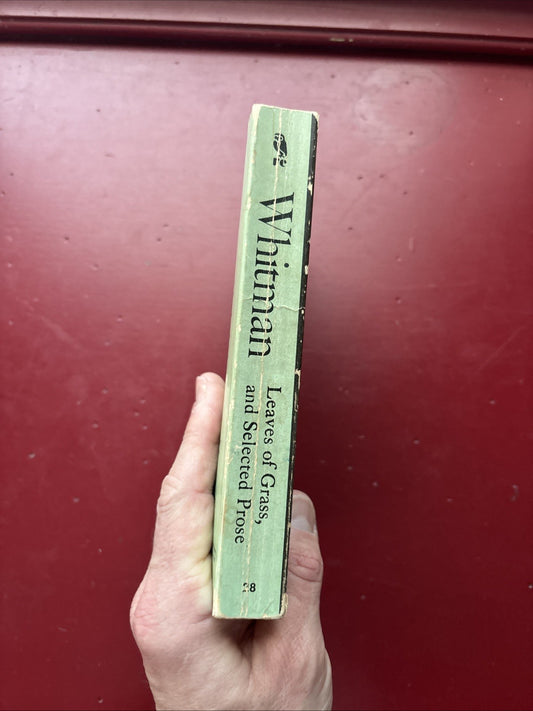 Leaves of Grass & Selected Prose by Walt Whitman (1966, Paperback)