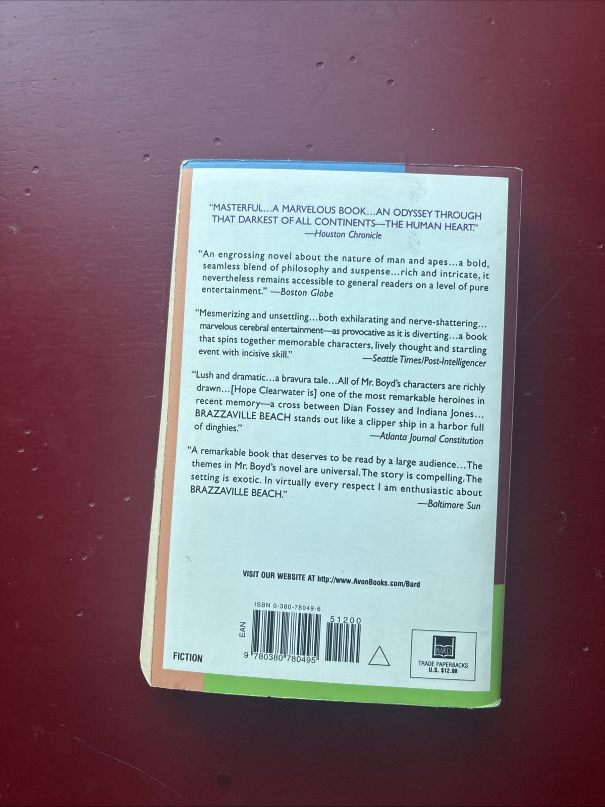 Brazzaville Beach by William Boyd (1995, Book, Other)