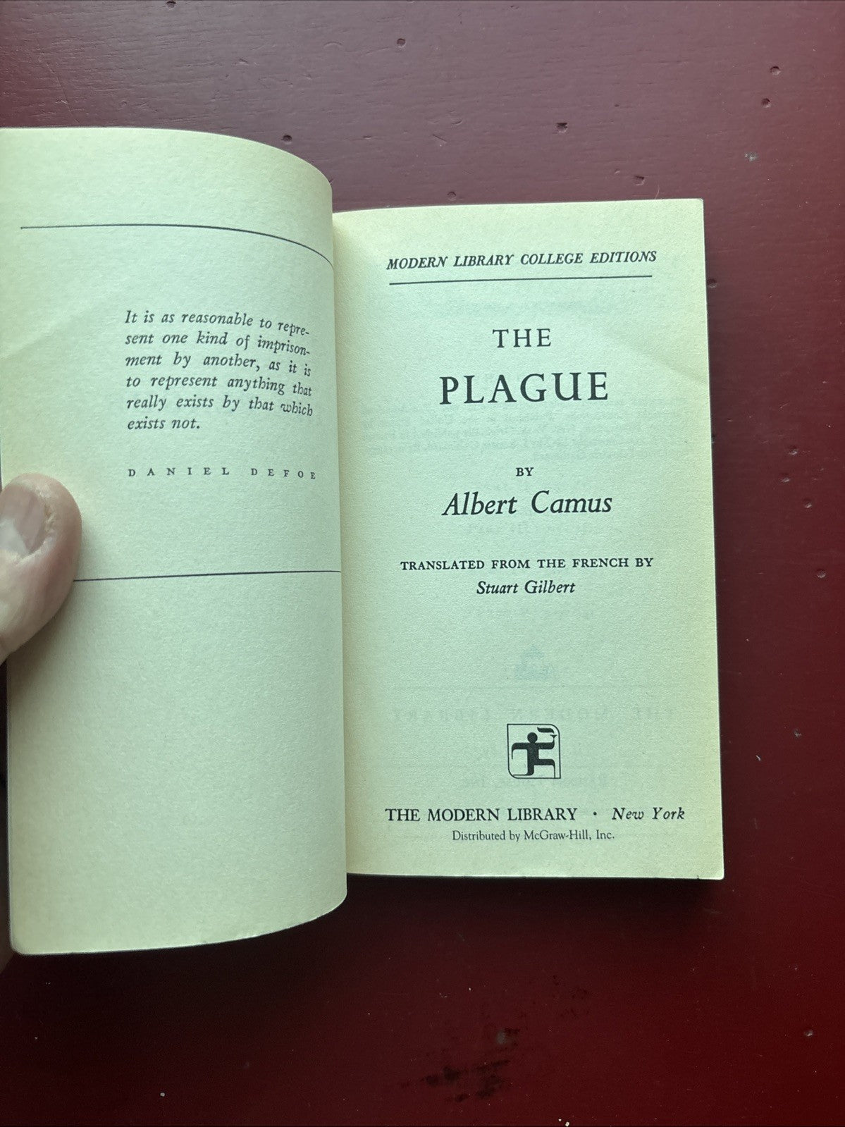 Plague by Albert Camus (1965, Trade Paperback)