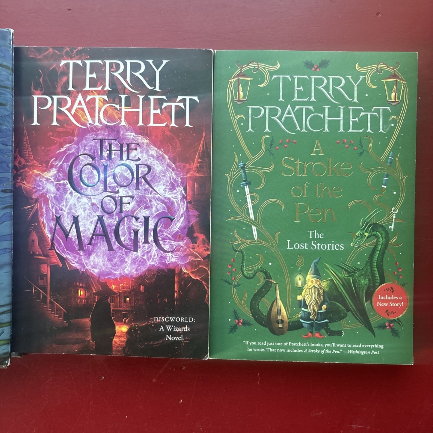 3 By Terry Pratchett: Jingo Color Of Magic & Stroke Of The Pen VG+