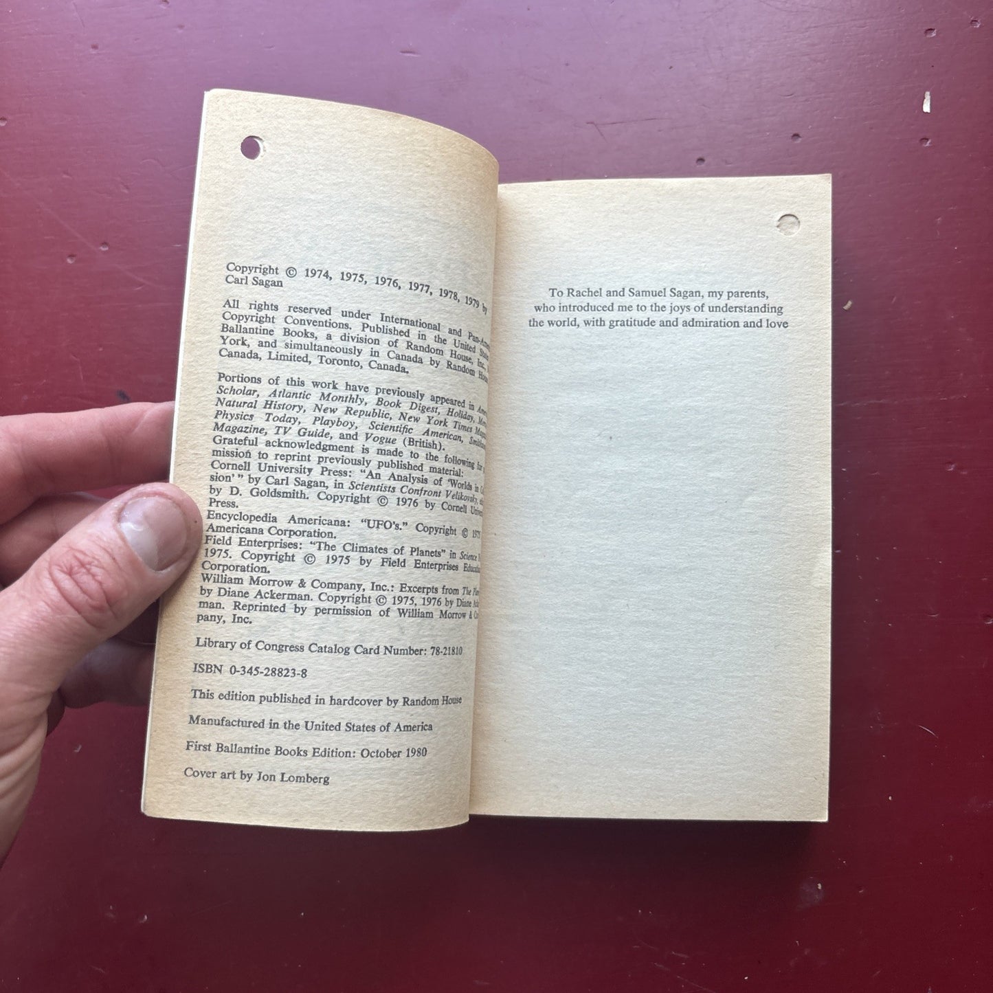 BROCA'S BRAIN by Carl Sagan