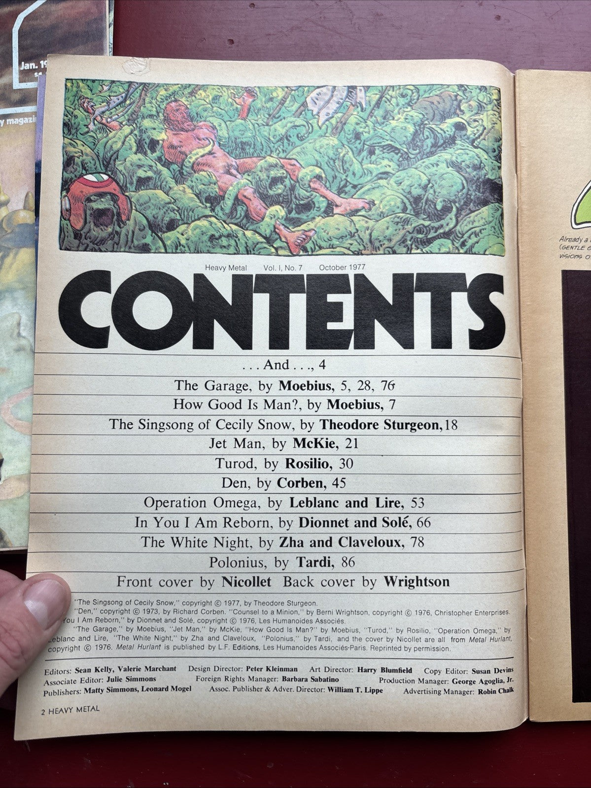 Heavy Metal Magazine (July 1980) (Reduced cover tear)