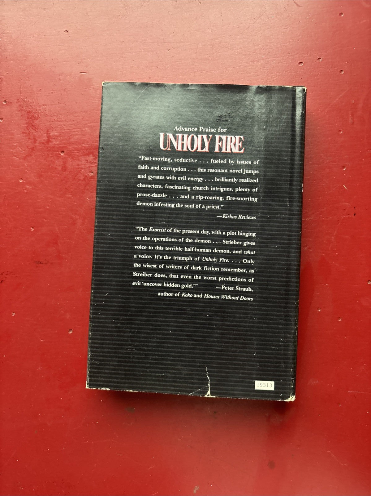 UNHOLY FIRE by Whitley Strieber (1992, Hardcover) (1st Ed.)