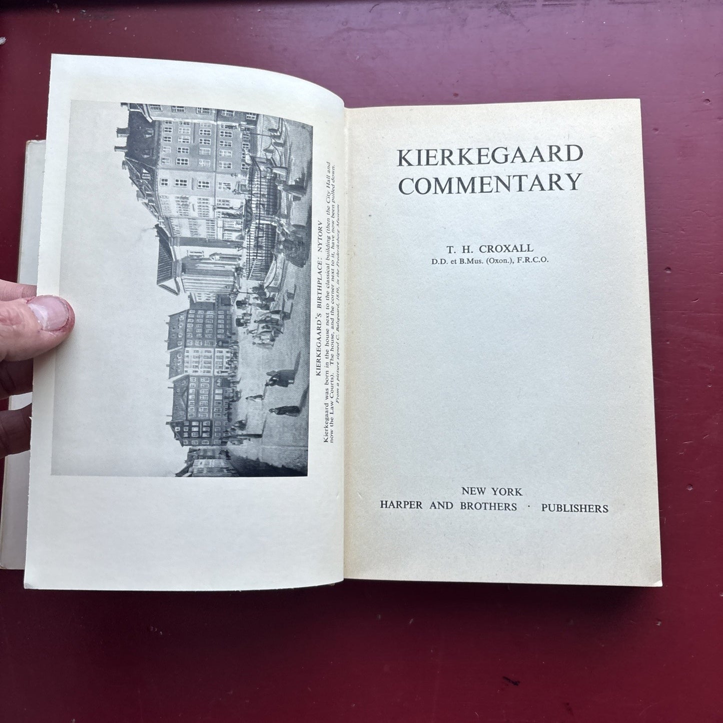 MEDITATIONS FROM KIERKEGAARD, T.H. Croxall, ed. First edition/1st printing, 1956