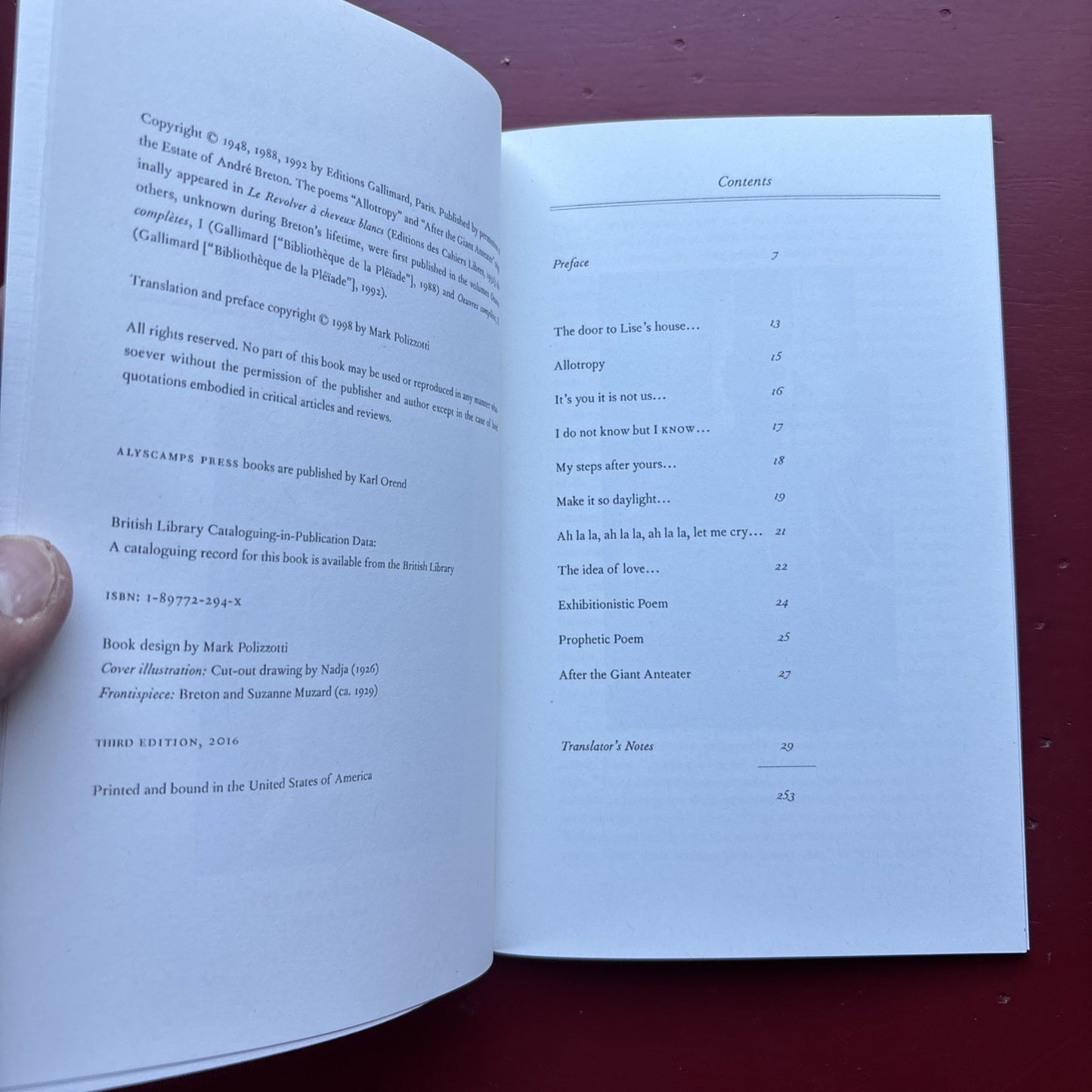My Heart Through Which Her Heart Has Passed – André Breton  Limited  300 Copies
