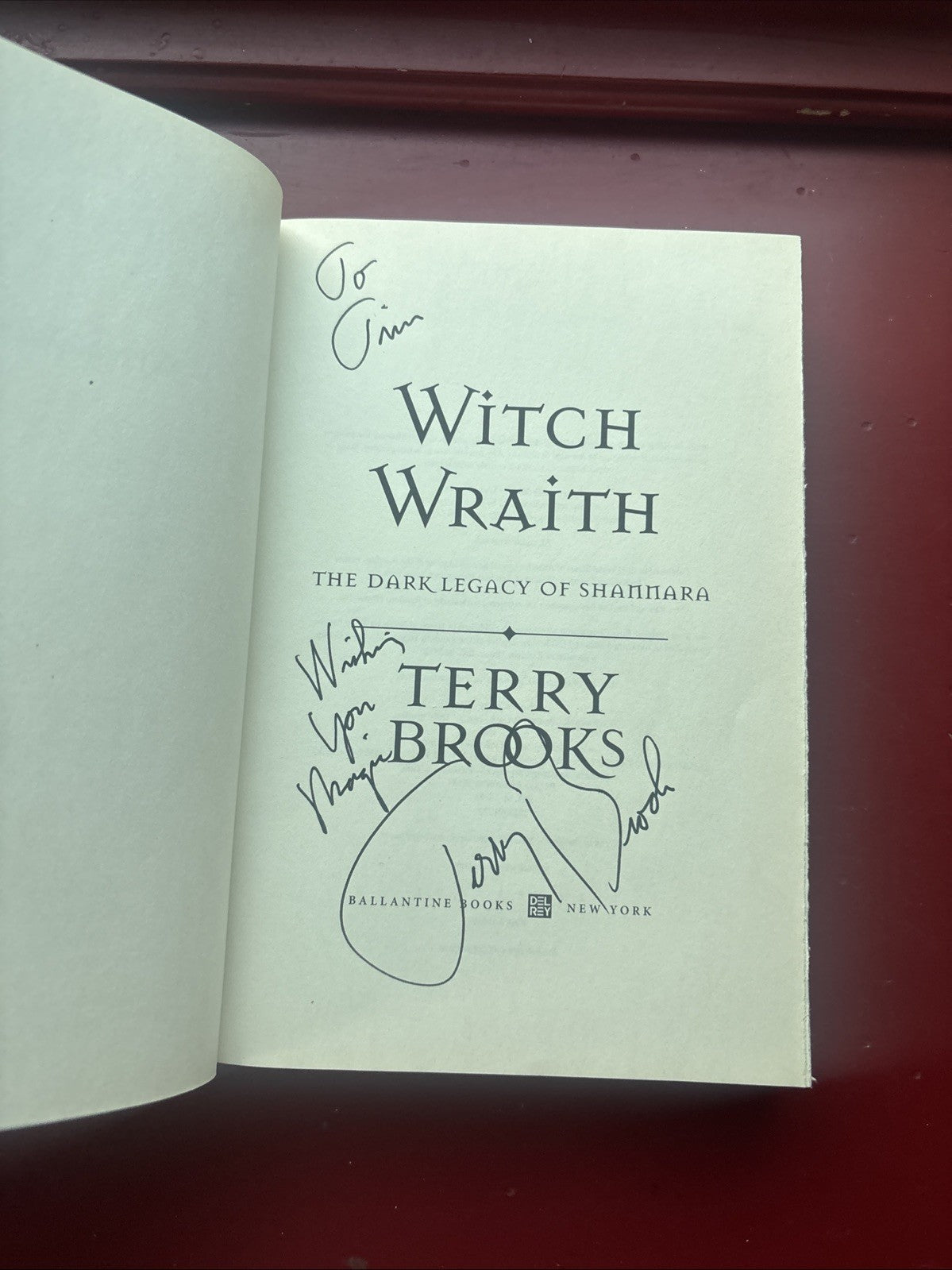 Witch Wraith: Shannara by Terry Brooks (2013, Hardcover) (1st Ed., Signed)