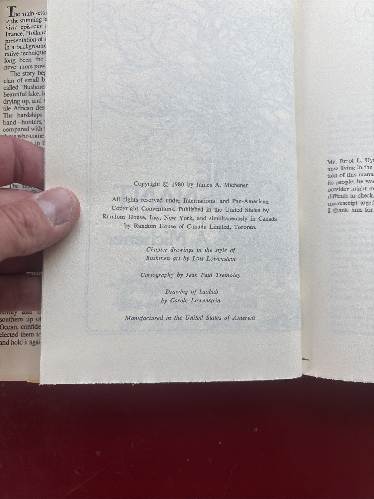 The Covenant (Volumes 1 & 2) by James A. Michener (1980, Hardcover)