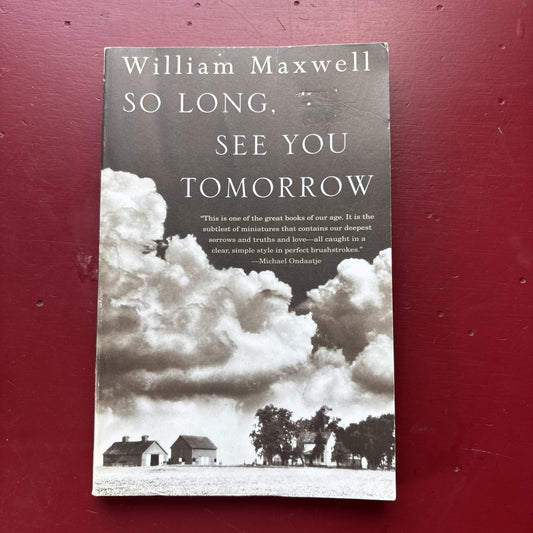So Long, See You Tomorrow : National Book Award Winner by William Maxwell (1996,