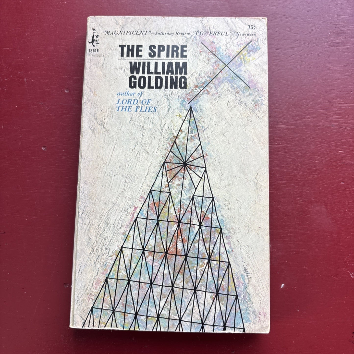 The Spire by William Golding. A Pocket Cardinal Edition. 1966.