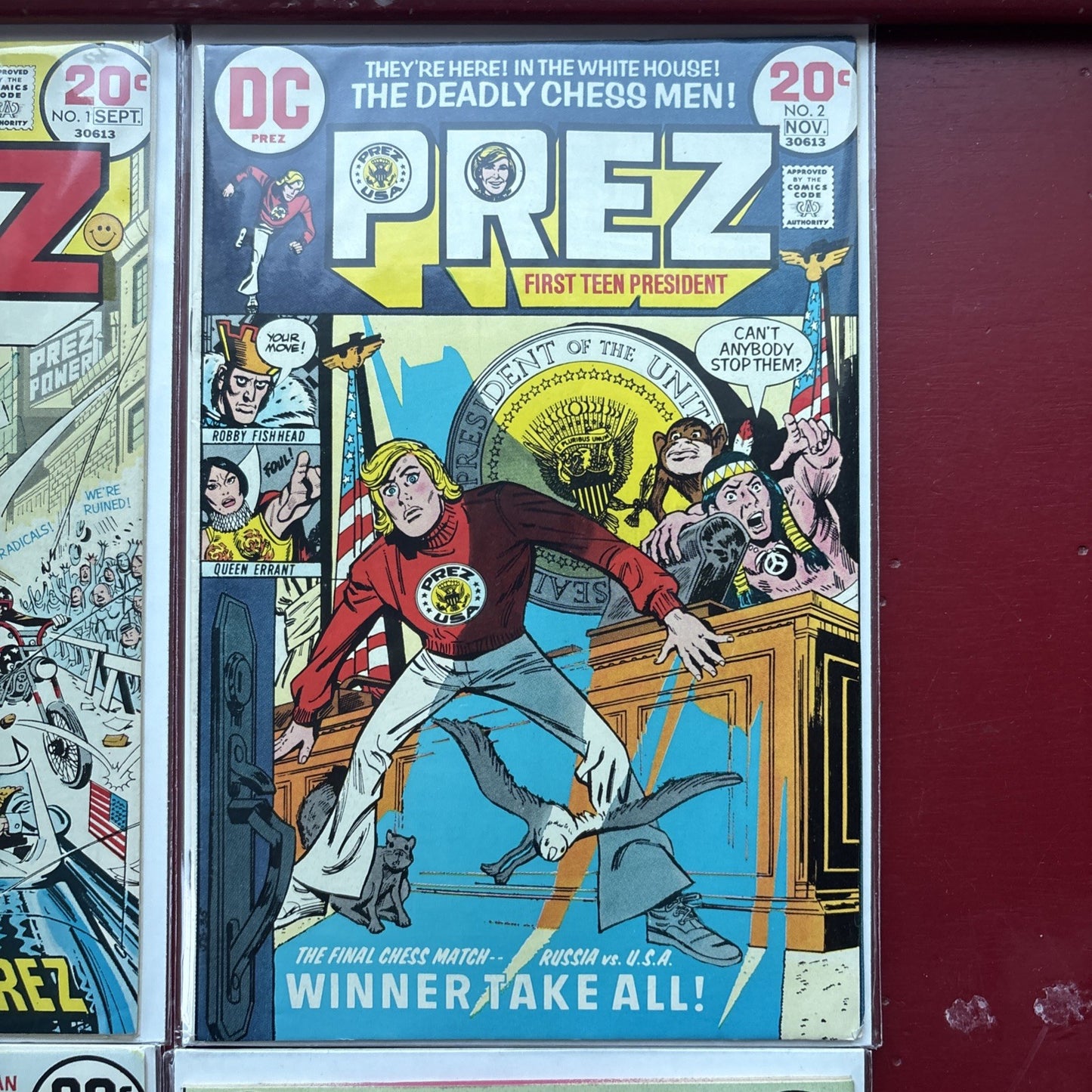 PREZ 1 2 3 4 DC 1973 Complete SET FIRST TEEN PRESIDENT  VG+ Rare