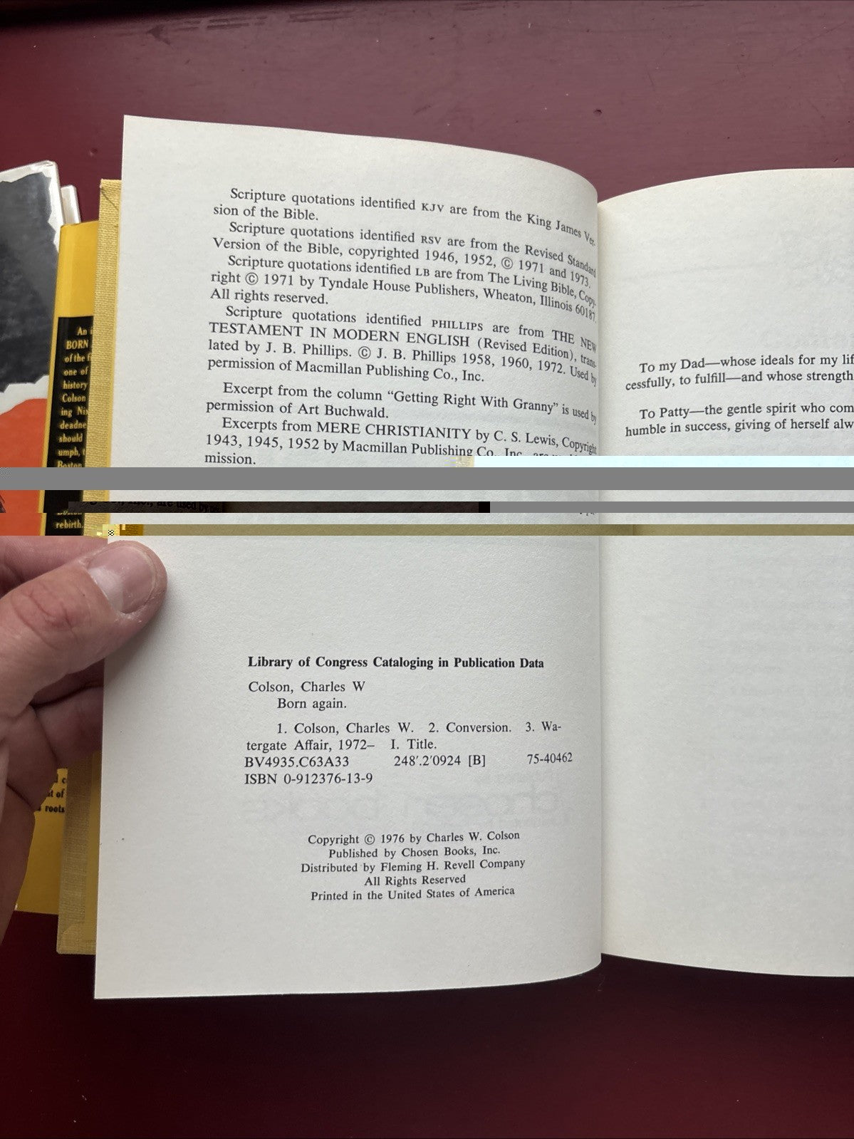 Born Again by Colson, Charles W. (1976, HC) (1st Ed.)