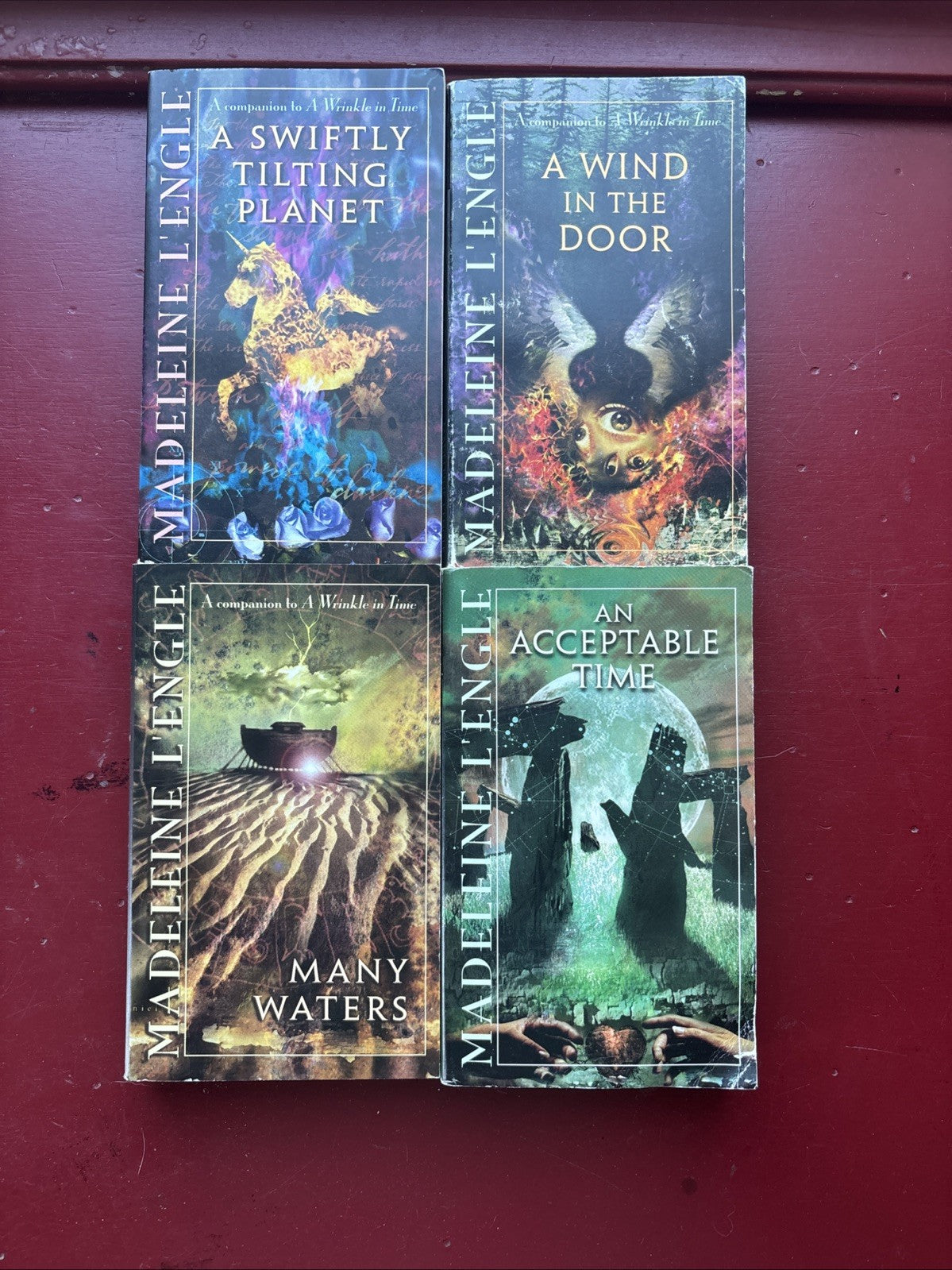 4 A Wrinkle In Time Books: Acceptable Time Many Waters Tilting Planet Wind Door
