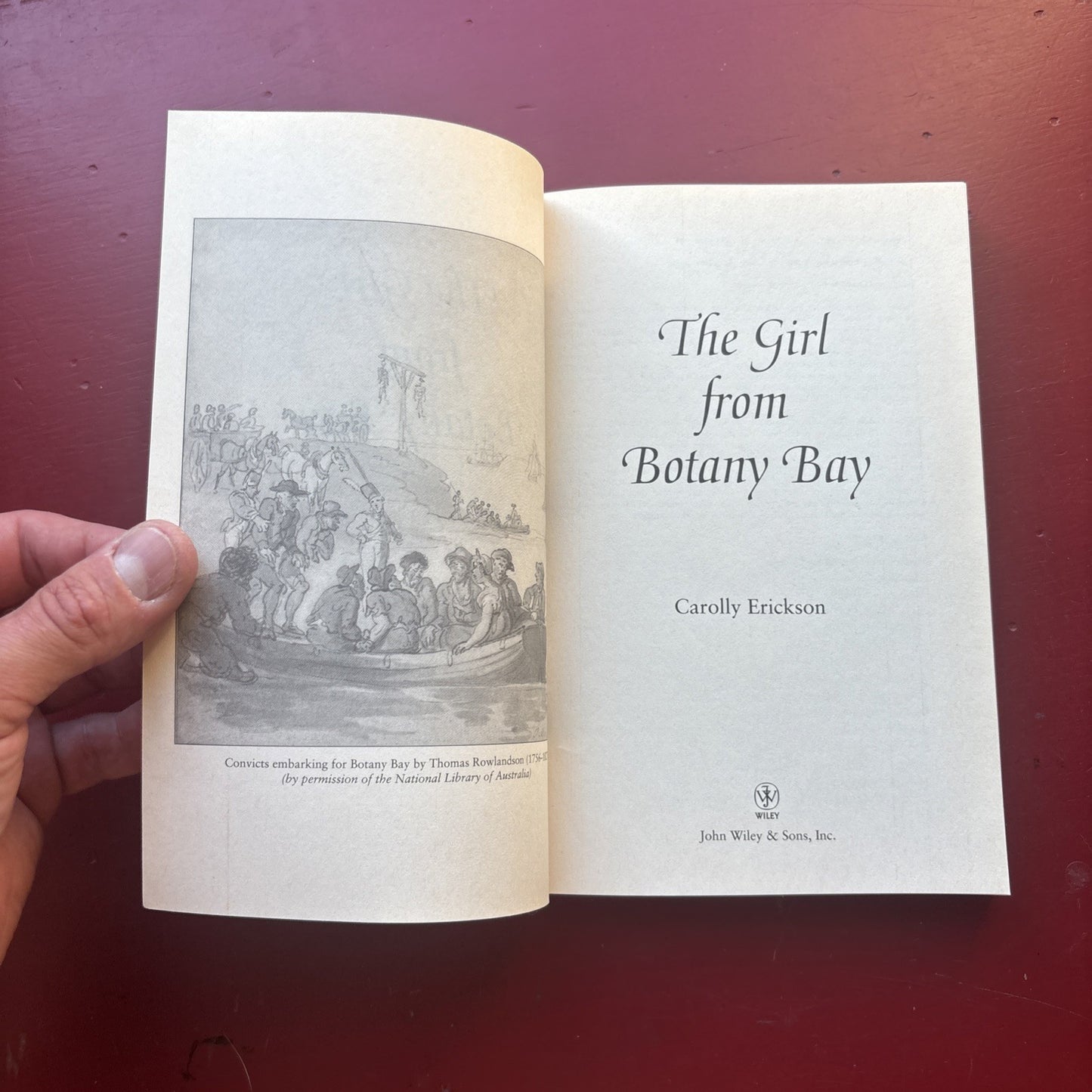 The Girl From Botany Bay by Carolly Erickson Paperback