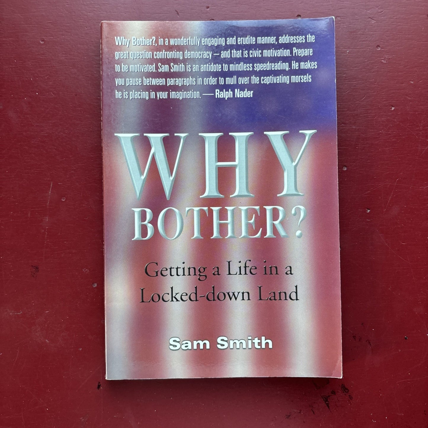 Why Bother : Getting a Life in a Locked-Down Land, Paperback by Smith, Sam, B...