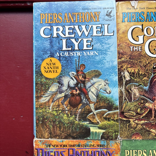 Piers Anthony Lot 4 Xanth Novel Ogre Ogre Golem Crewel Lye Isle Of View