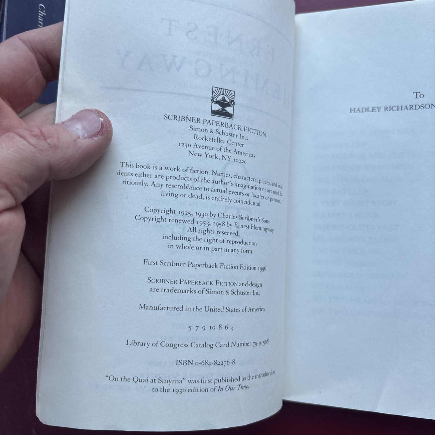 In Our Time by Ernest Hemingway (1996, Trade Paperback)